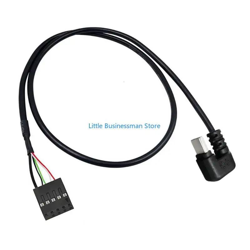 USB Type C to 9-Pin USB2.0 Mainboard Header Cable 50Cm for Desktop Front Panel Link and Internal Case Wiring Use M76A