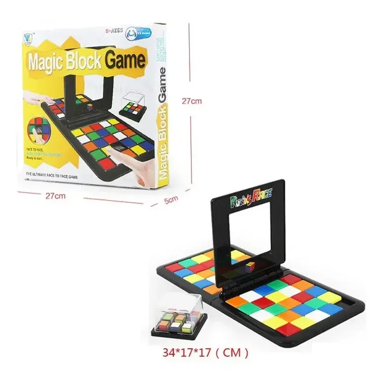 [Grappig] Magische kubus speelgoed Bewegend kleurrijk magisch kubusspel VS magisch bord familie ouder-kind Educatief glijbaan puzzel speelgoed cadeau