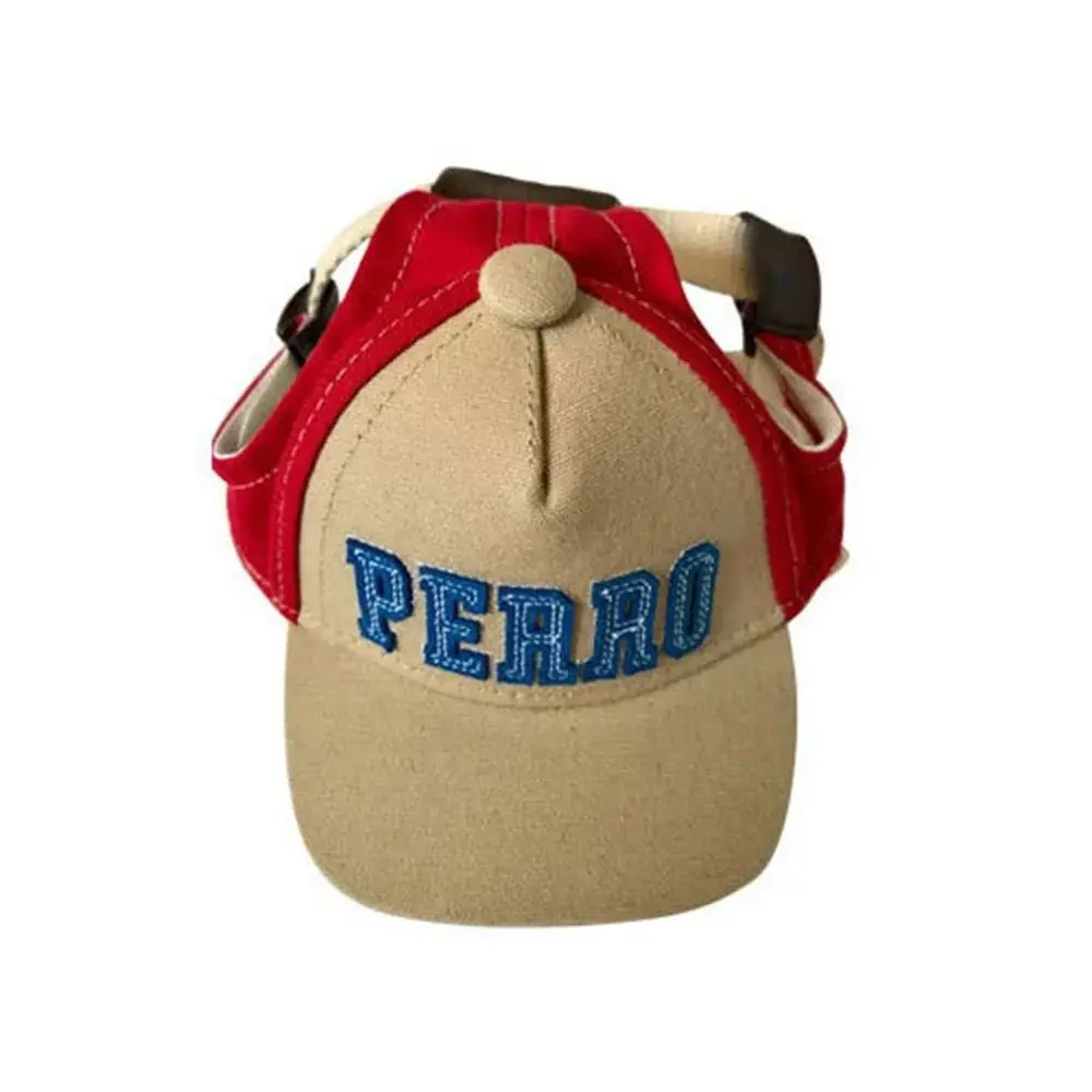 Trendy Canvas Pet Dog Caps Letter Ventilate Sport Pet Cap Pet Sun Bonnet Cap