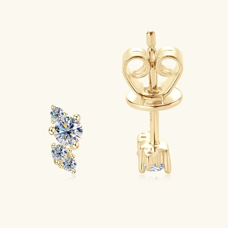 NASIA0.18cttw D Color Moissanite Stud Earrings for Women Girls GRA S925 Silver Pass Diamond Test Small Ear Studs Gift 2026