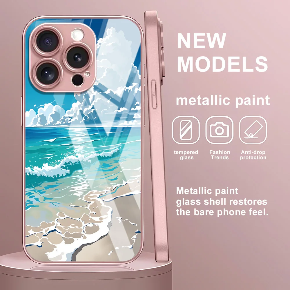 Gehärtete Glas-Handyhülle für Samsung Galaxy A57 5G A17 A56 A55 A54 A16 A15 A37 A36 A14 A13 A12 A53 A52 A33 A34 Schutzhülle