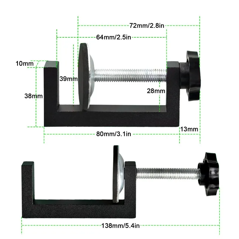 10-57mm Cabinet Installation Clamp Drawer Fixing Clip Adjustable Cabinet Hardware Jig Portable Front Drawer Woodworking Clamp