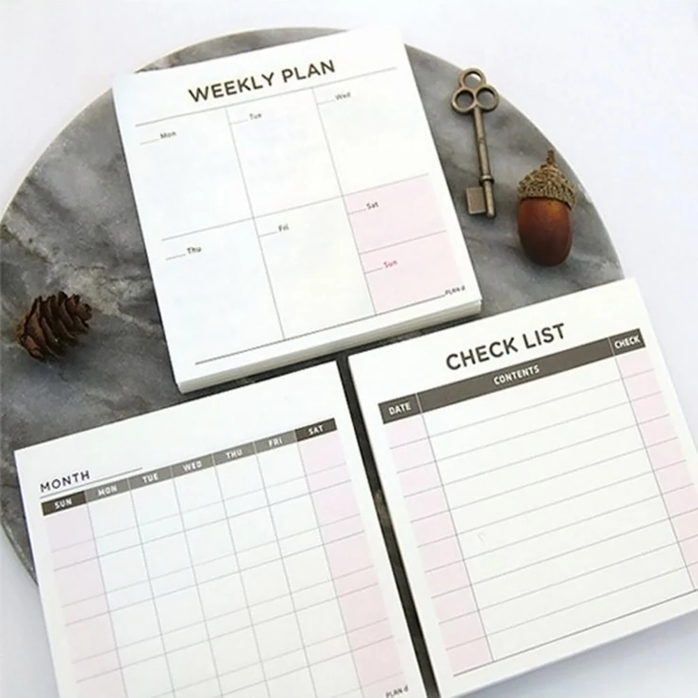 

60 Sheets Memorandum Notebook Dating Pads to Do Planner Notebooks for Work Notepad