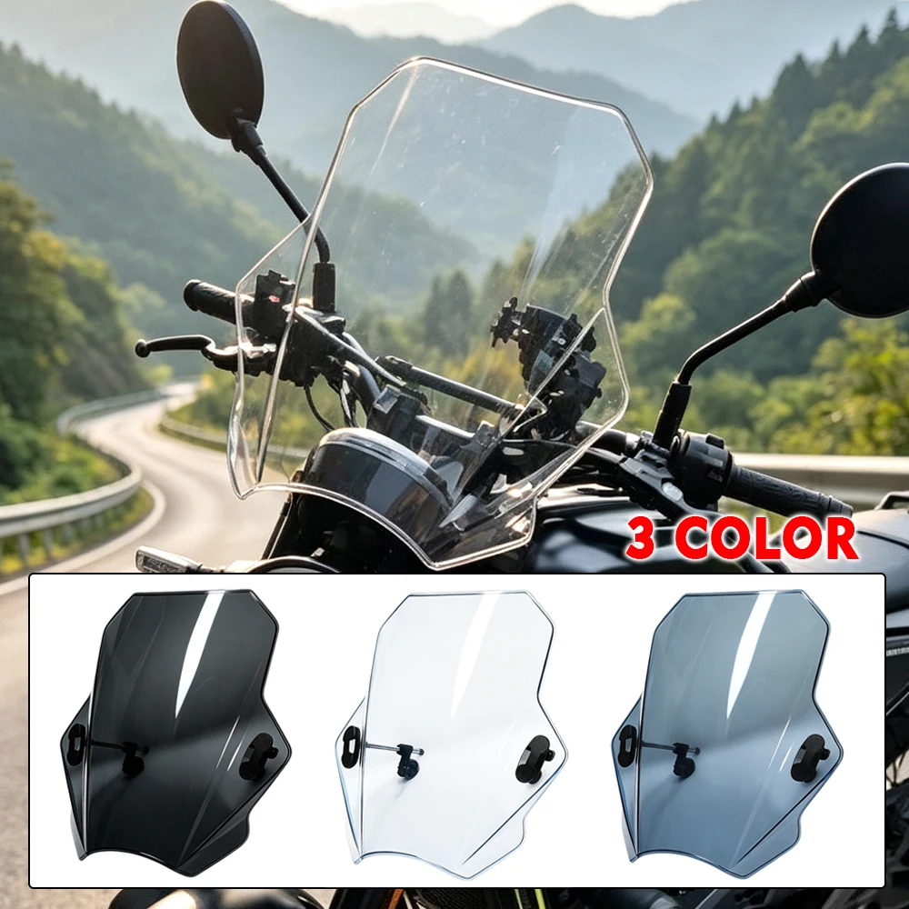 Universelle Motorrad-Windschutzscheibenabdeckungen, rauchfarbene Windschutzscheibe, Motorrad-Deflektor für ZONTES G1-125 G1125 2021–2023