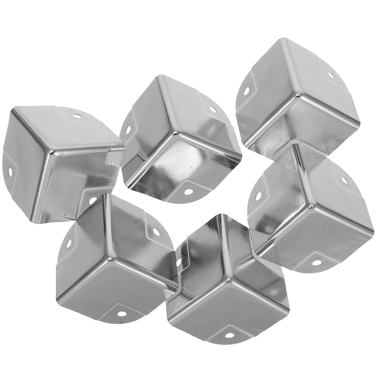 

6pcs Electroplated Corners Durable Guards for Luggage Speakers Furniture Cabinet Door Baby Proofing Protective