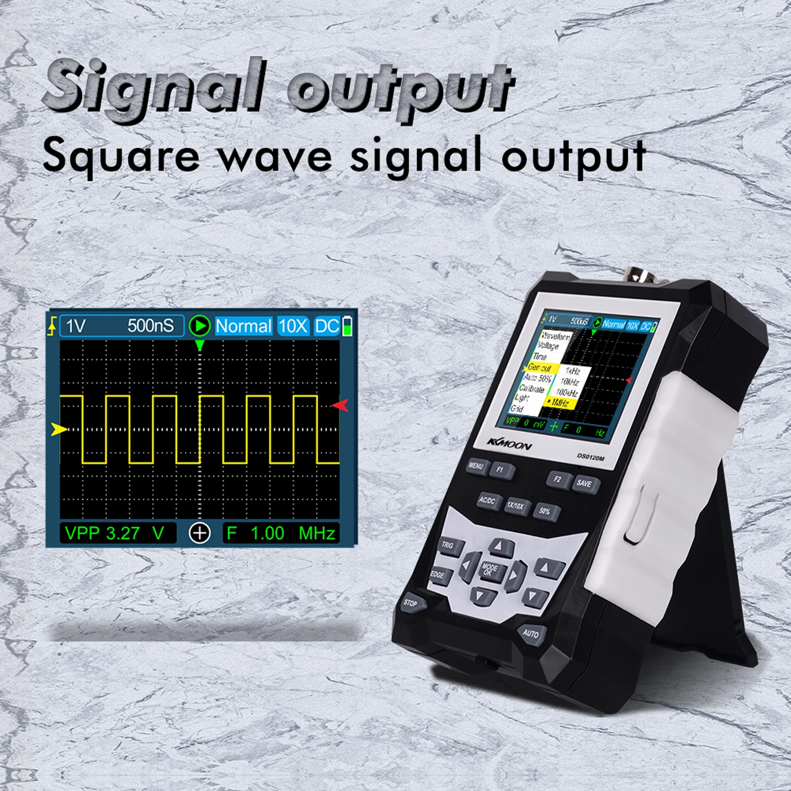 Digital Oscilloscope DS0120M 320x240 High Definition 2.4 Inch TFT Color Screen Oscilloscope 120MHz Bandwidth 500MSa/s