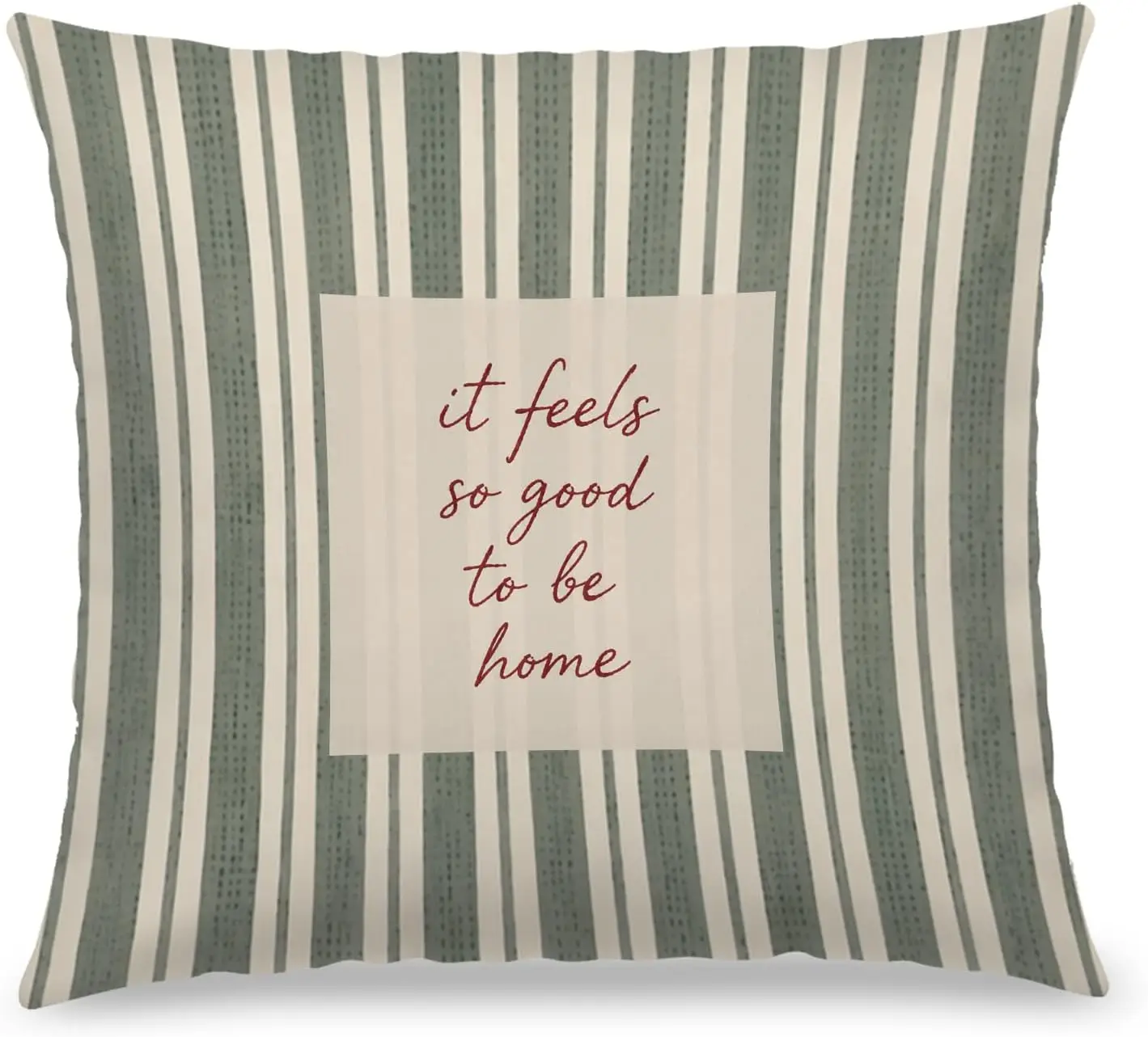 Elegant Striped Throw Pillow Cover 40x40cm Neutral Boho Farmhouse Cushion Home Decor Accent Pillow Sham
