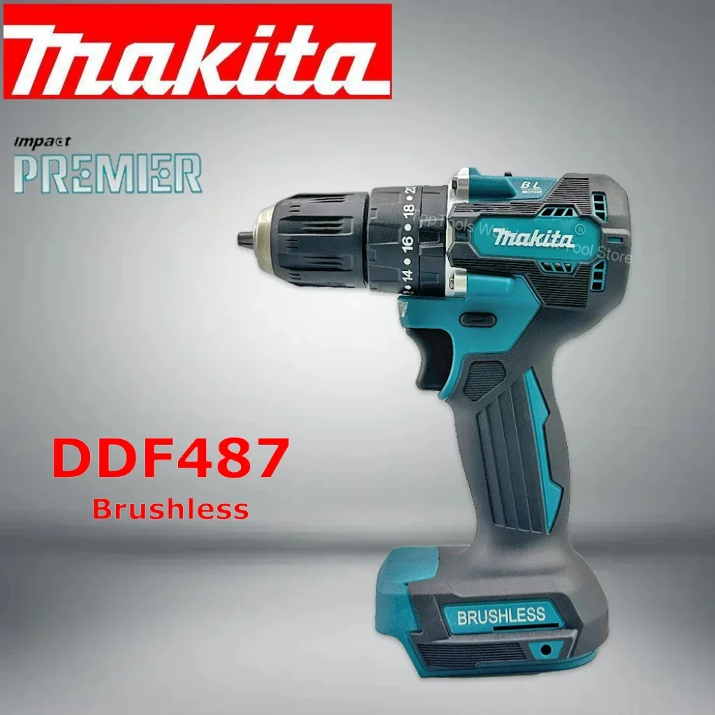 Makita DDF487 ddf487 Cordless Driver Drill 18V LXT Brushless Motor Compact Big  Lithium Battery Electric Screwdriver Power Tool