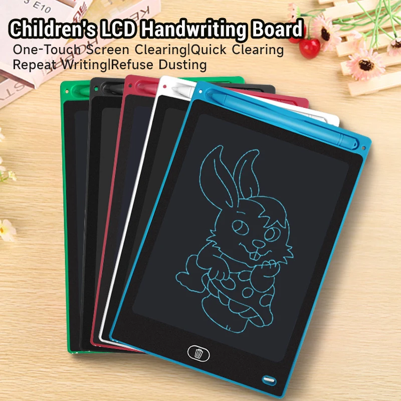 Montessori Children Writing Board Drawing Tablet LCD Screen Sketchboard Toys Early Intellectual Education Learning Toys Gift