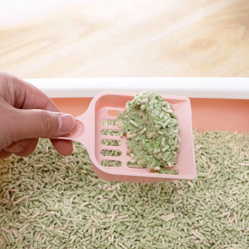 Candy Color Pet Litter Shovel with Horizontal Handle Cat Poop Pickup Tool High Aesthetic Cat Toilet Cleaning Supplies