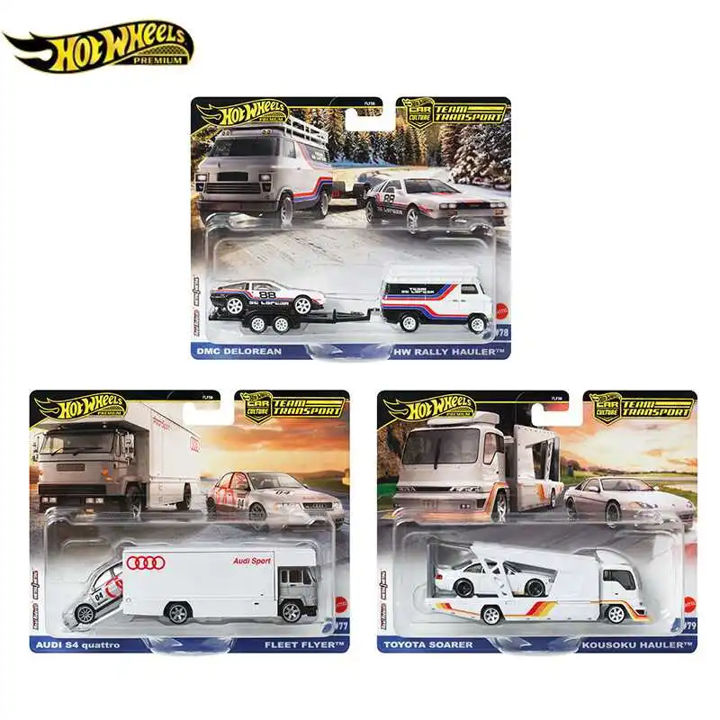 Heiße echte Hot Wheels Automotive Kultur Transport Flotte hochwertige Autosammlung Modell Flf56 Junge Geburtstagsgeschenke Spielzeug