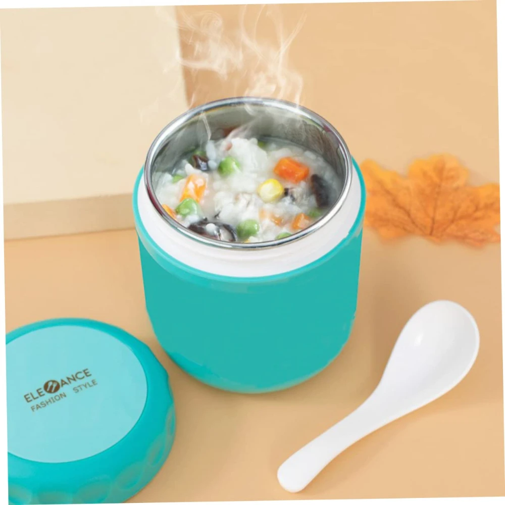 1pc Thermal Insulation Soup Porridge Jar Breakfast Cup with Spoon Parfait Cups Vacuum Insulated Water Bottle Soup Cup