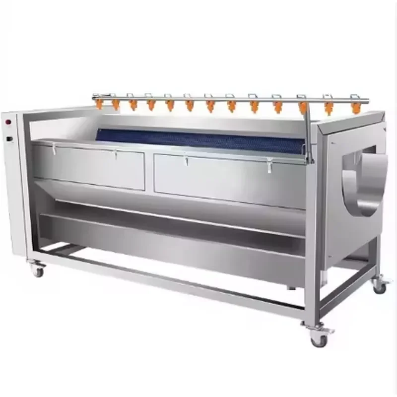 Commercial Automatic Electric Peeling Machine for Potato Taro 220V Fruit Cleaning and Peeling Device