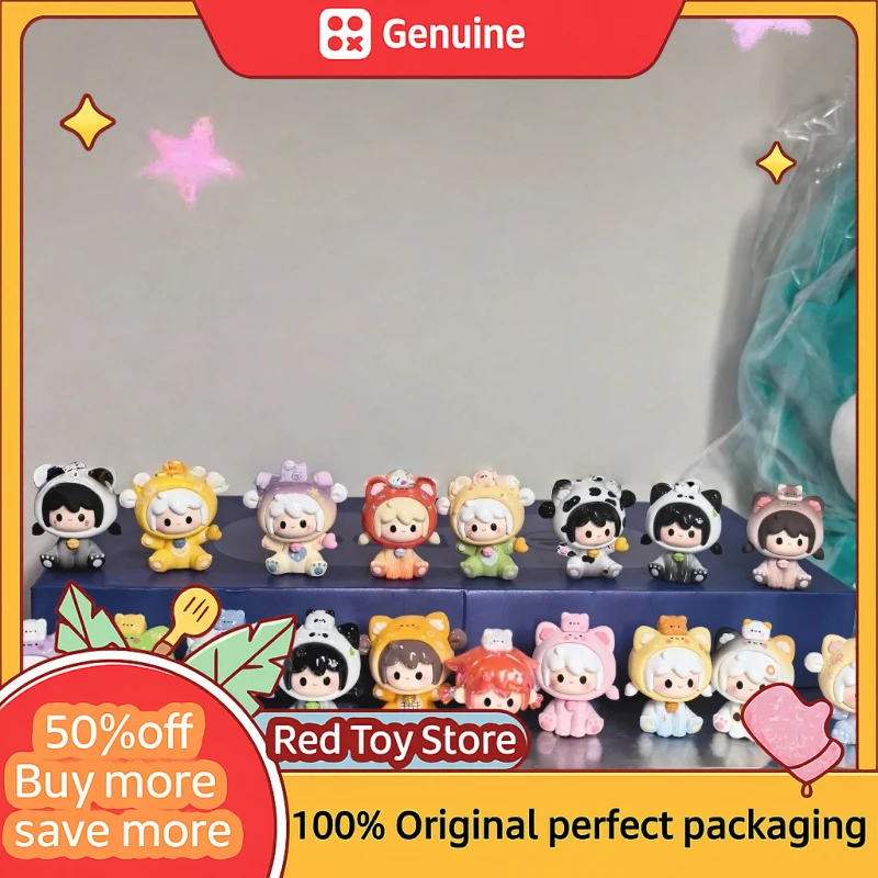 

Подлинная Uu Youyou First Gener And Little Meow Travel Time Series, милая мини-сумка для слепых людей, версия Tide Play Q, коллекционная модель, подарки