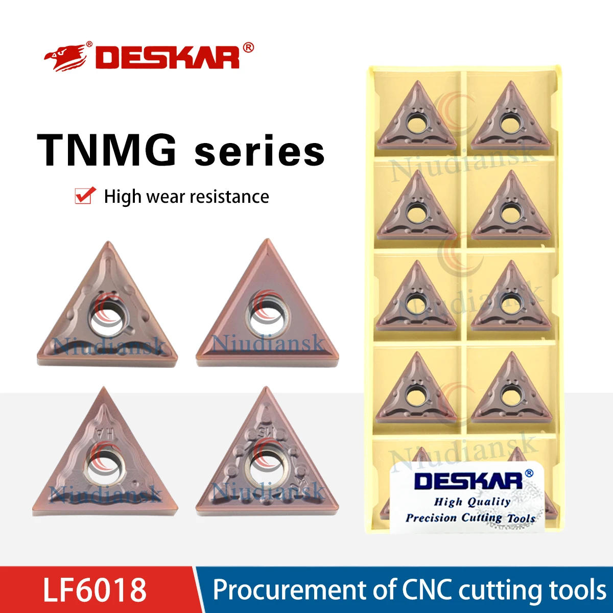 

TNMG160402/04/08-MA/MS/JMS/HA LF6018 CNC Lathe Triangular Outer Circular Cutting Blade Turning Tools Processing Stainless Steel