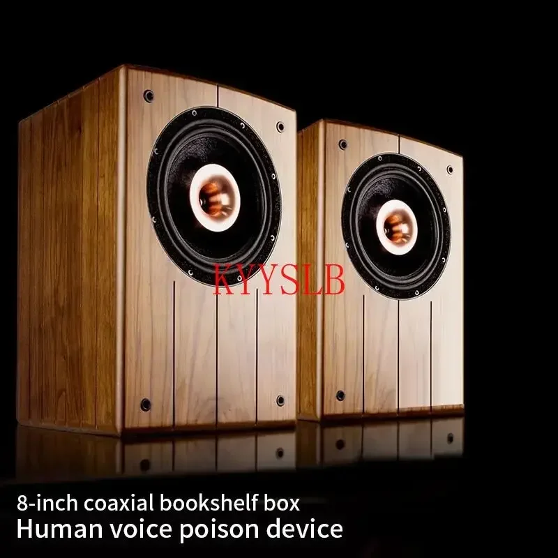 Altavoz de estantería Coaxial HiFi de 100W y 8 pulgadas, altavoz pasivo para fiebre, graves de alta potencia para el hogar, altavoz de escritorio de alta fidelidad