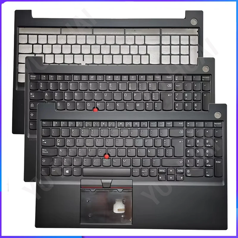 

NEW For Lenovo ThinkPad E15 Gen1 US/Latin /Frenc AZERTY Laptop Keyboard Palmrest Cover
