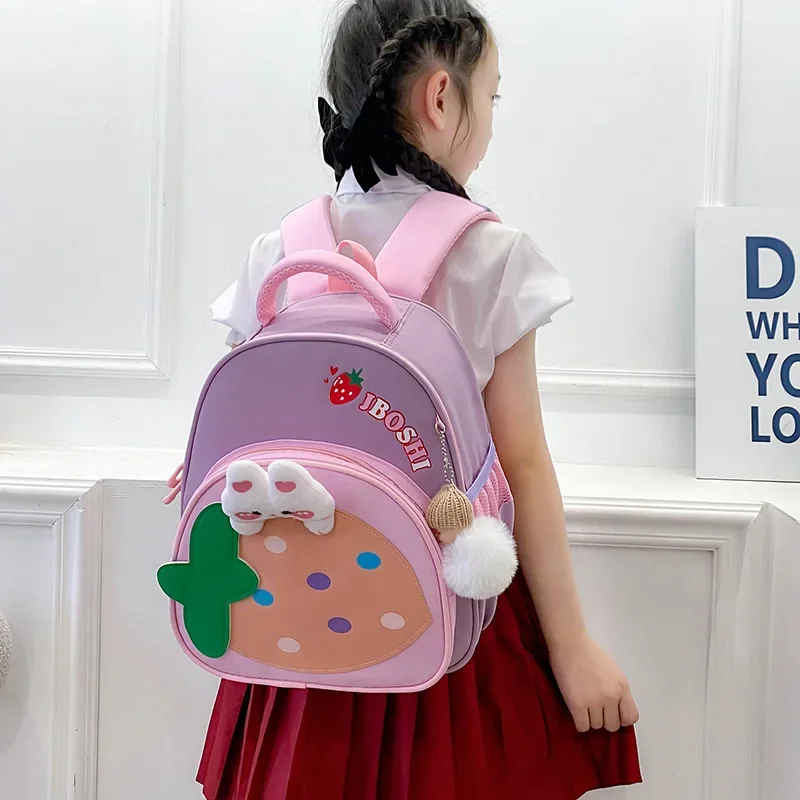 Sac d'école maternelle pour enfants, sac à dos de dessin animé mignon, cartable primaire, protecteur de la colonne vertébrale, sacs initiés pour enfants, garçons, filles