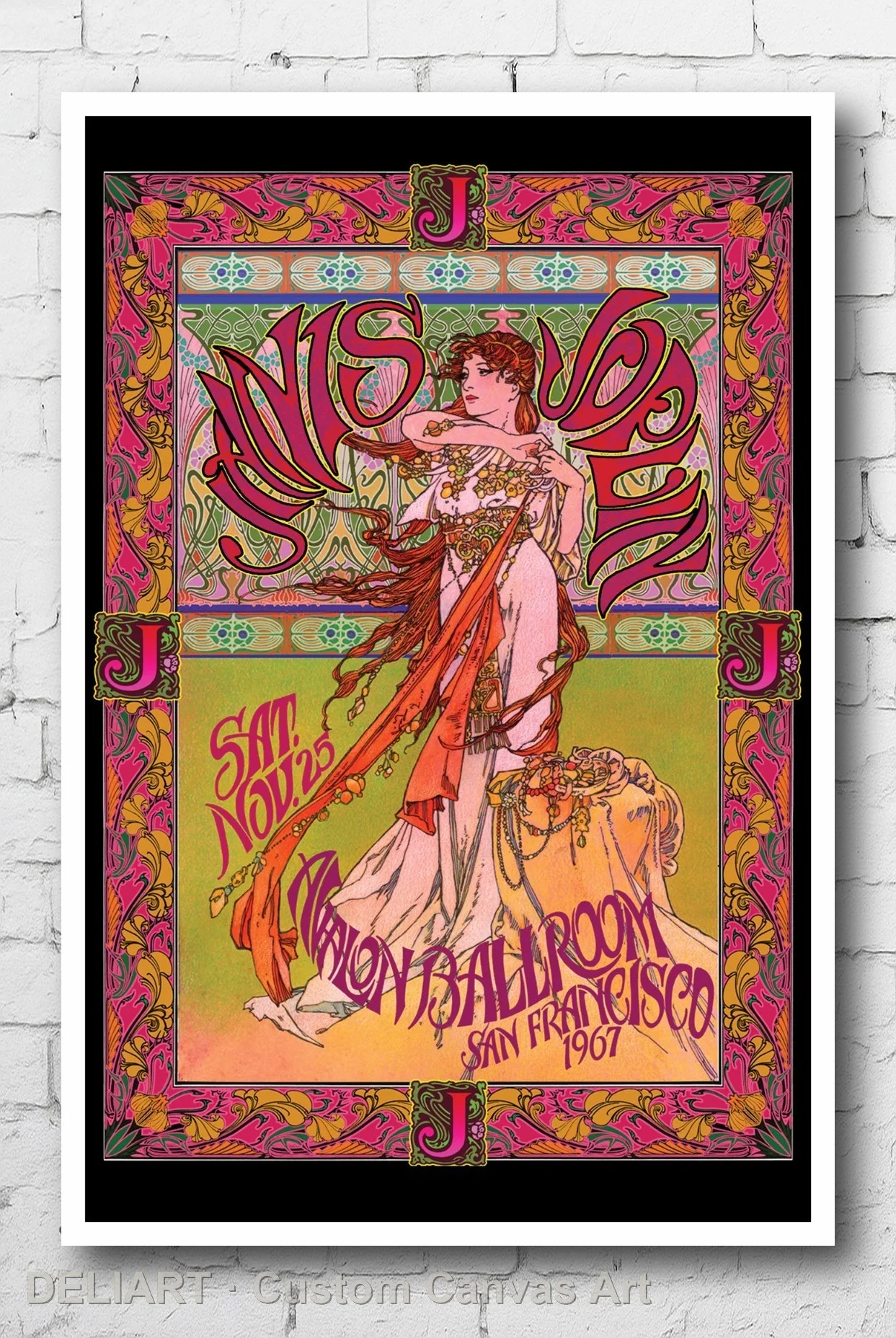 

JANIS JOPLIN - MASSE CONCERT Canvas Poster CLASSIC ROCK ART Custom Size Available Room Decoration Home Decor Wall