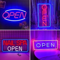 Open Neon Sign LED Neon light for Bar Restaurants Party Nail Shop Barber Shop Facade Window Business Sign Room Decoration Lights