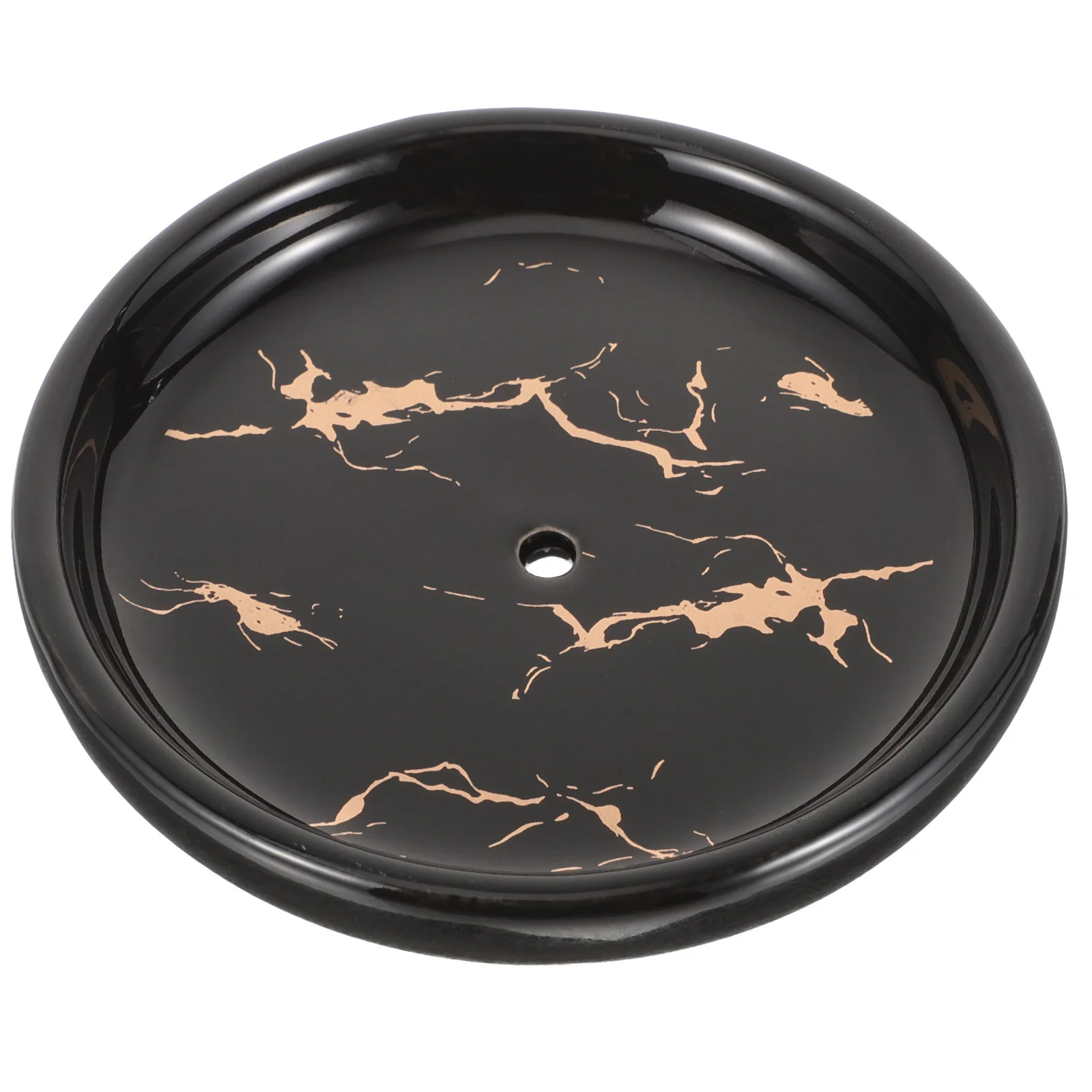 

Marble Pattern Self Draining Soap Dish Bar Holder Tray for Bathroom Kitchen Jewelry Storage Decorative Ceramic Vanity Organizer