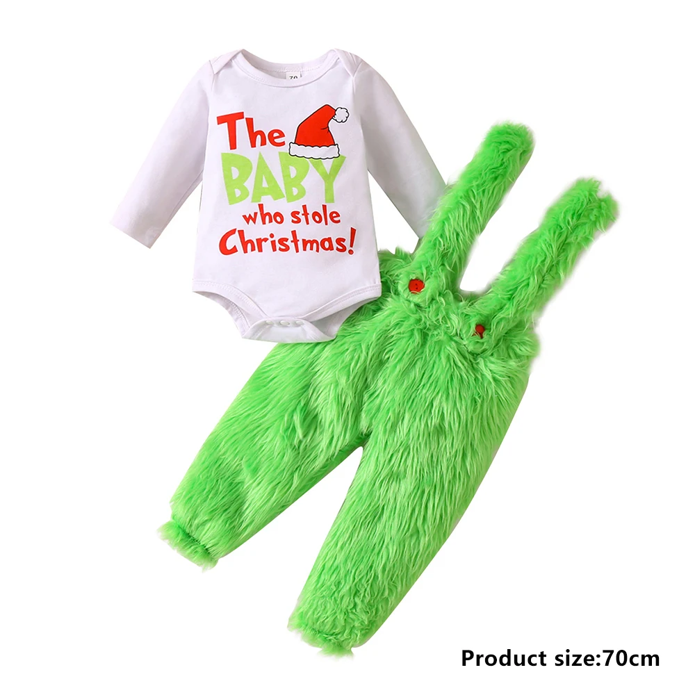 Baby Christmas Bodysuit Set No Fading and Non-sticky Top Gift for Christmas Birthday New Year