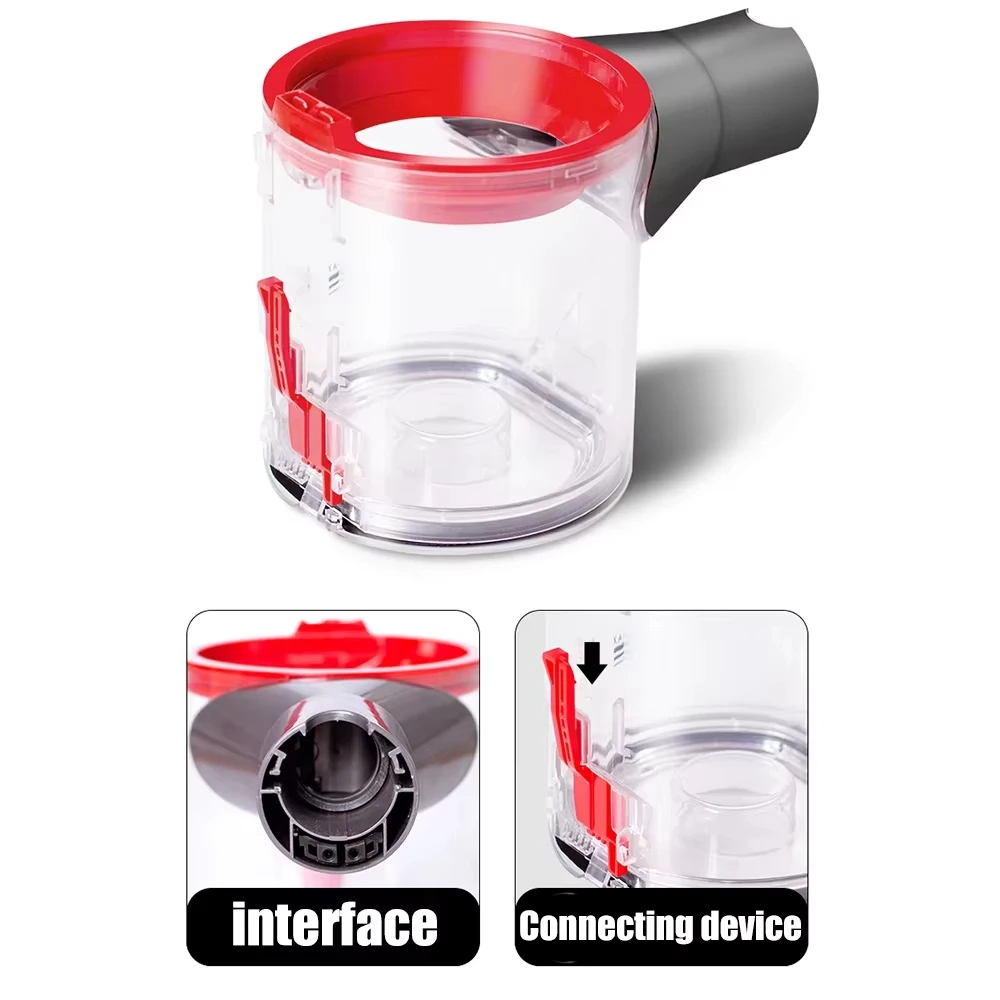Dust Bucket Garbage Bin For Dyson V7 V8 SV10 SV11 Handheld Wireless Vacuum Cleaner Replacement Part Accessories Dustbin