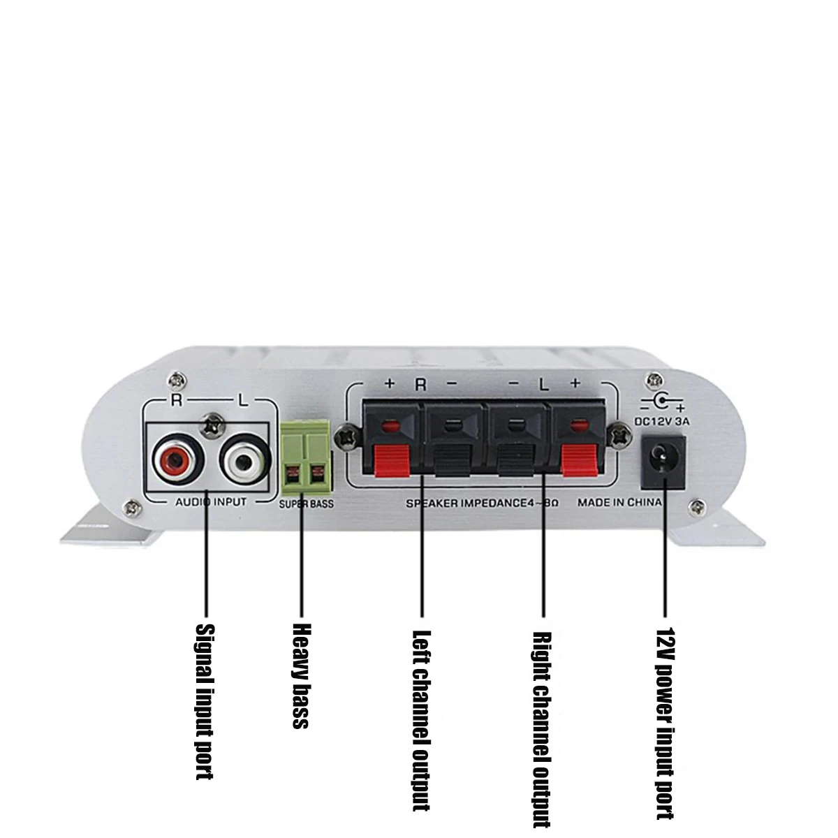 Creatall Professional 2.1 Channel 20WX2+40W 12V Hi-Fi Digital Power Amplifier Circuit Board for Home Recharge le Subwoofer