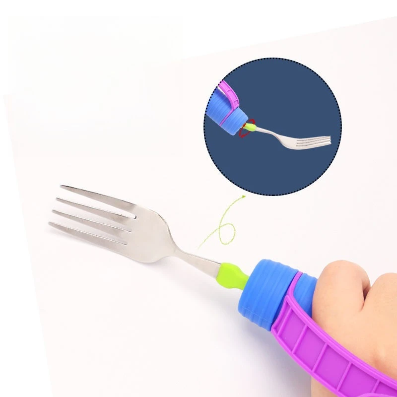 Rehabilitation Training Fork Spoon Bowl Plate Chopsticks Assist Anti-tremor Hand Disability Elderly Stroke Hemiplegic Patients