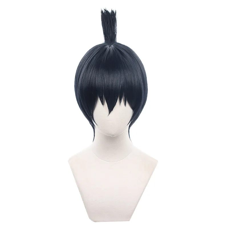 

Chainsaw Man Hayakawa Aki Dark Blue Black Short Wig Cosplay Costume Heat Resistant Synthetic Hair Wigs + Wig Cap