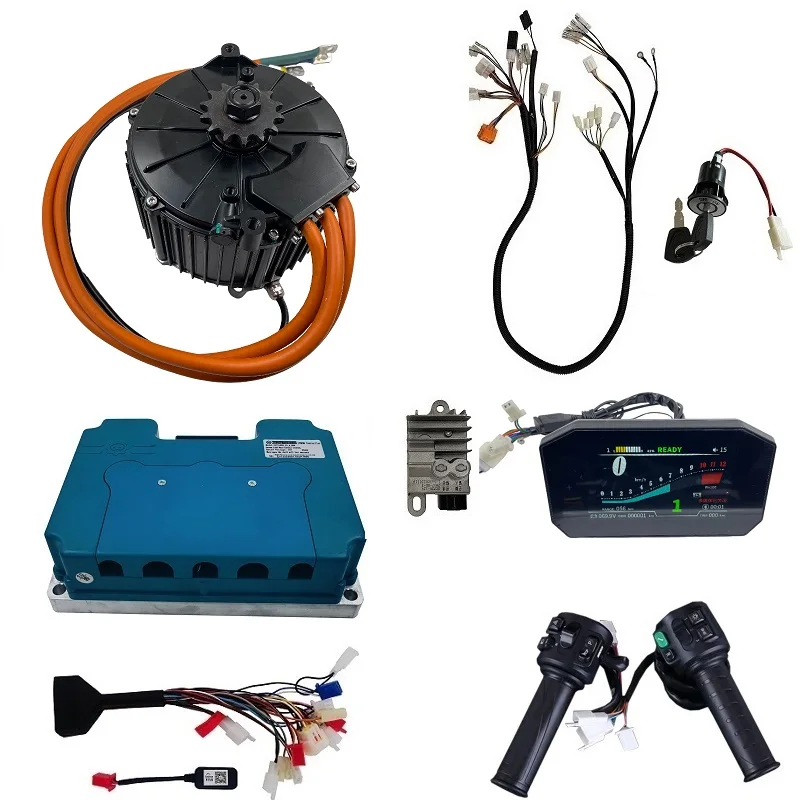 

10000W Electric Mid-Drive Power Train Kits For Off Road Dirt Bike With Fardriver Controller And TFT Display