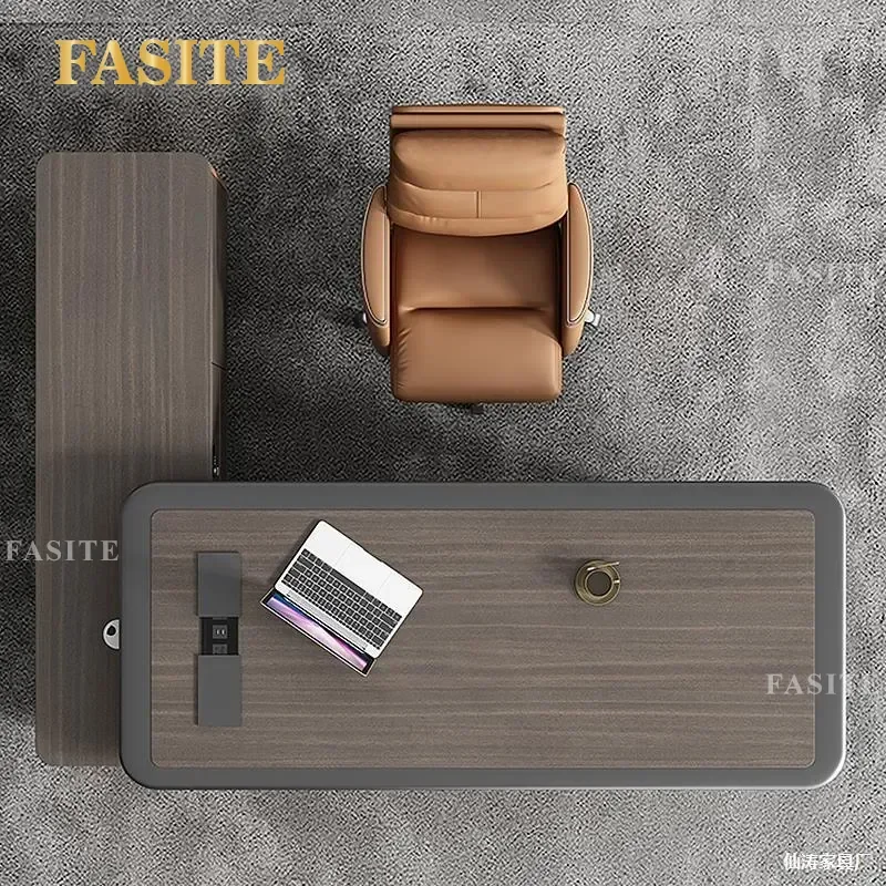 For Small Size Supervisor Desk Simple Modern Office Furniture Large Single Manager Workstation with Chair Space