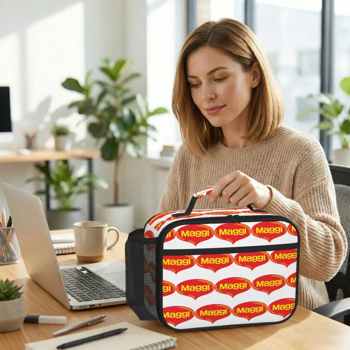 

Lifetime Maggi Insulated Lunch Bag for Women Office Cooler Thermal Food Box Tote Portable Lunch Boxes Container