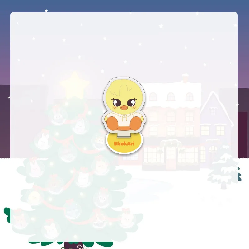 SKZ Stray Kids Celebrity Same Style Peripheral New Cartoon Acrylic Double sided Stand up Desktop Ornament, Birthday Gift