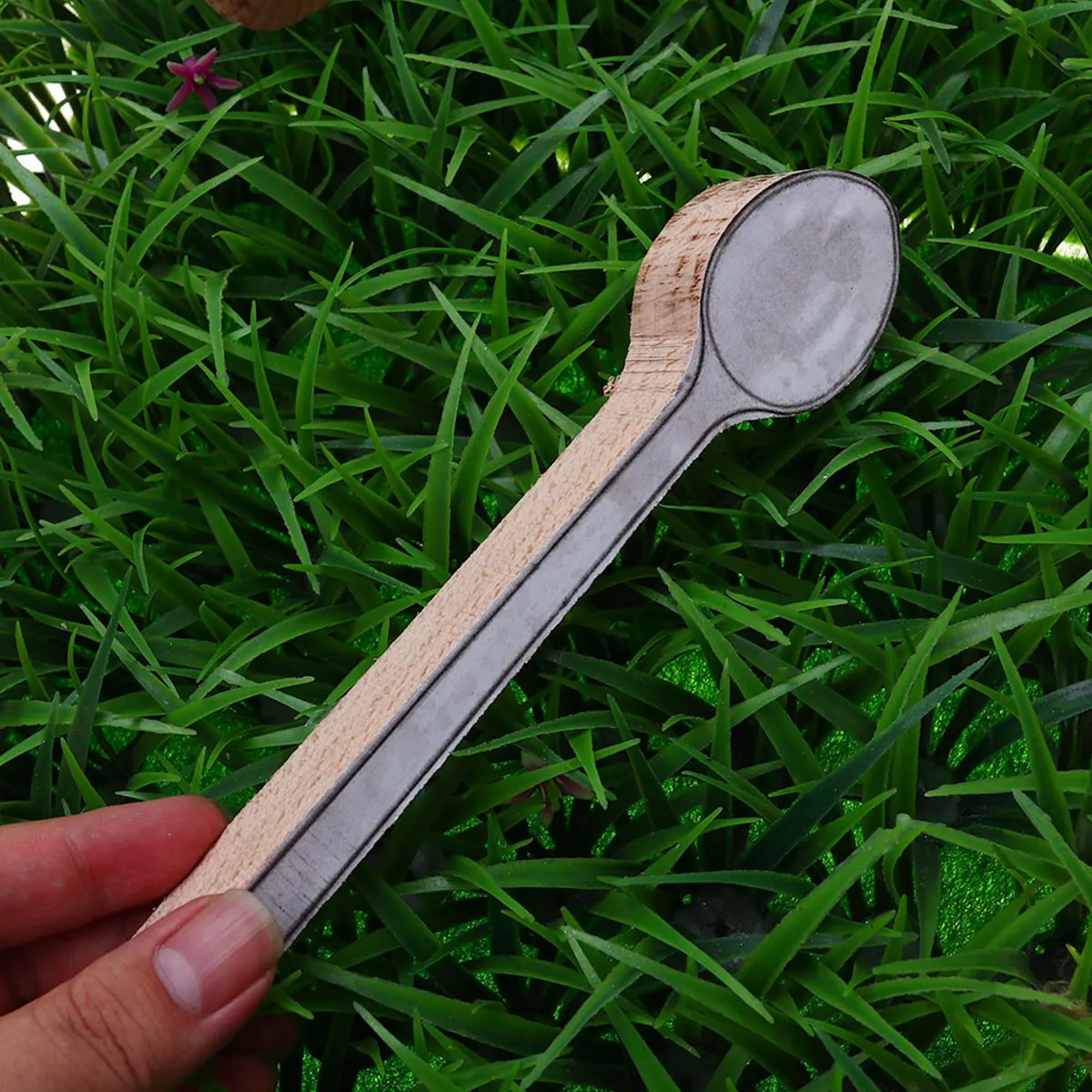 

2 pcs Wooden Spoon Semi-finished Product Natural DIY Beech Long Handle Eco-friendly Disposable Spoons Wooden Cutlery