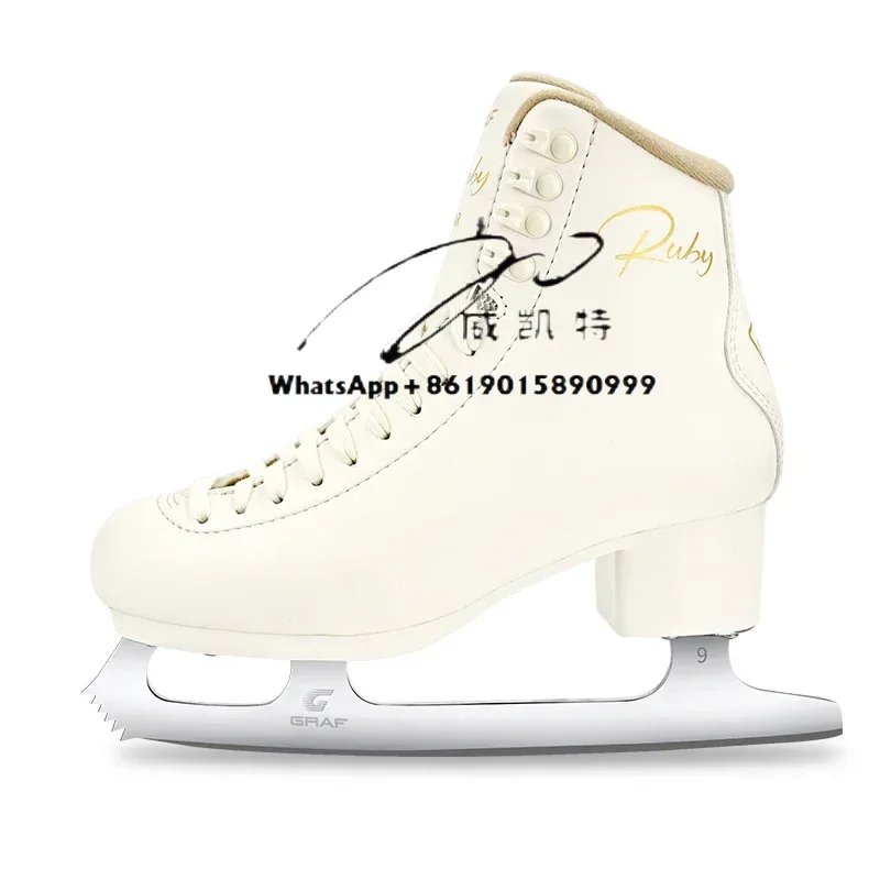 U10 series adult and children's figure ice skating shoes made of waterproof synthetic leather