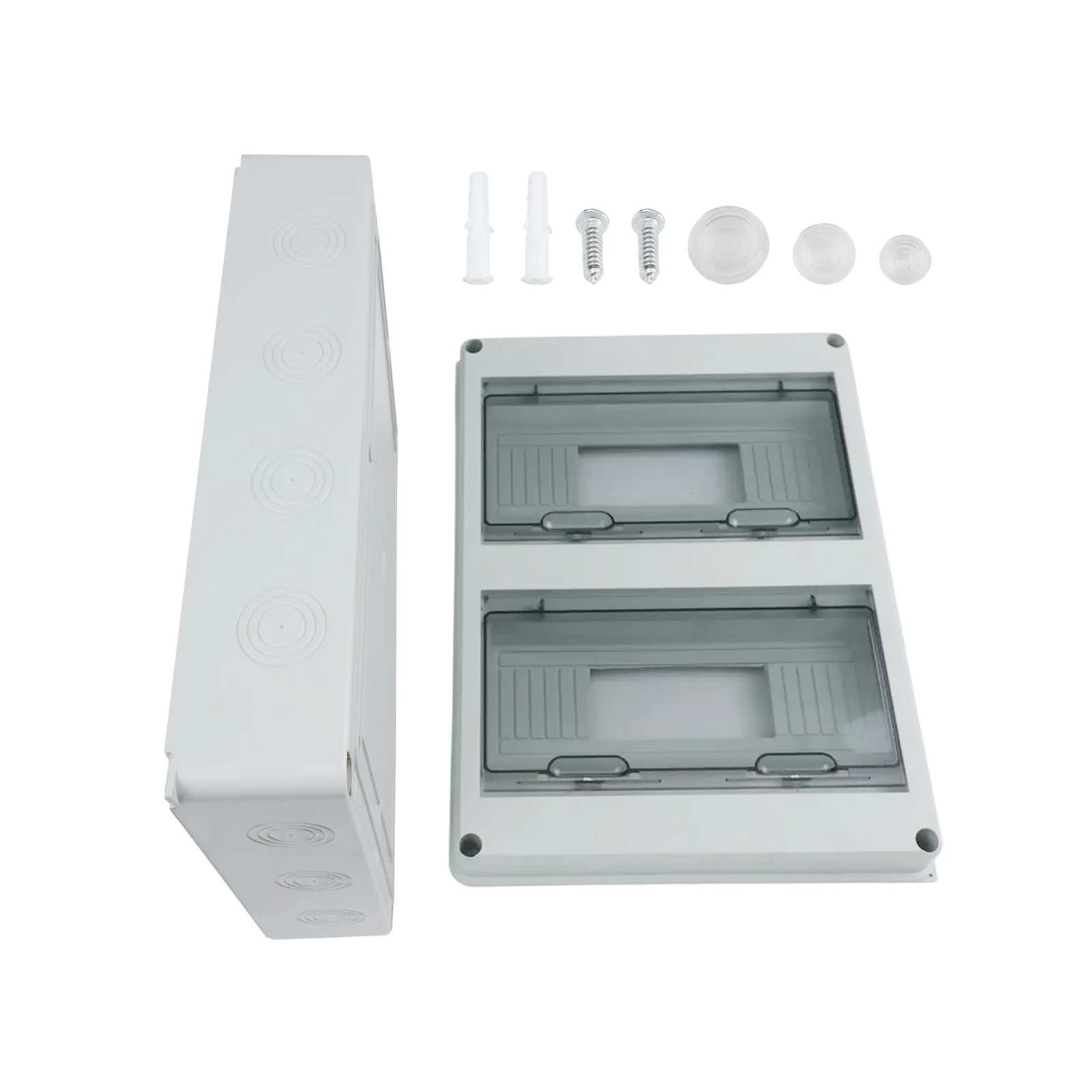 24 Circuits Box Distribution Box Wiring Project 37*27.5*11CM Electric Box Railway Application Wiring Knock-out Holes