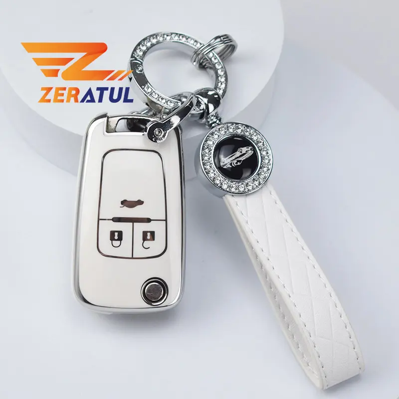 For Chevrolet Cruze Aveo Trax Sail Malibu Opel Astra Corsa Meriva Zafira Vauxhall Antara J For Buick 3Buttons Car Key Case Cover