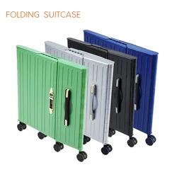 New folding suitcase can be folded to facilitate the storage of 20-inch portable rolling luggage carry on password luxury box