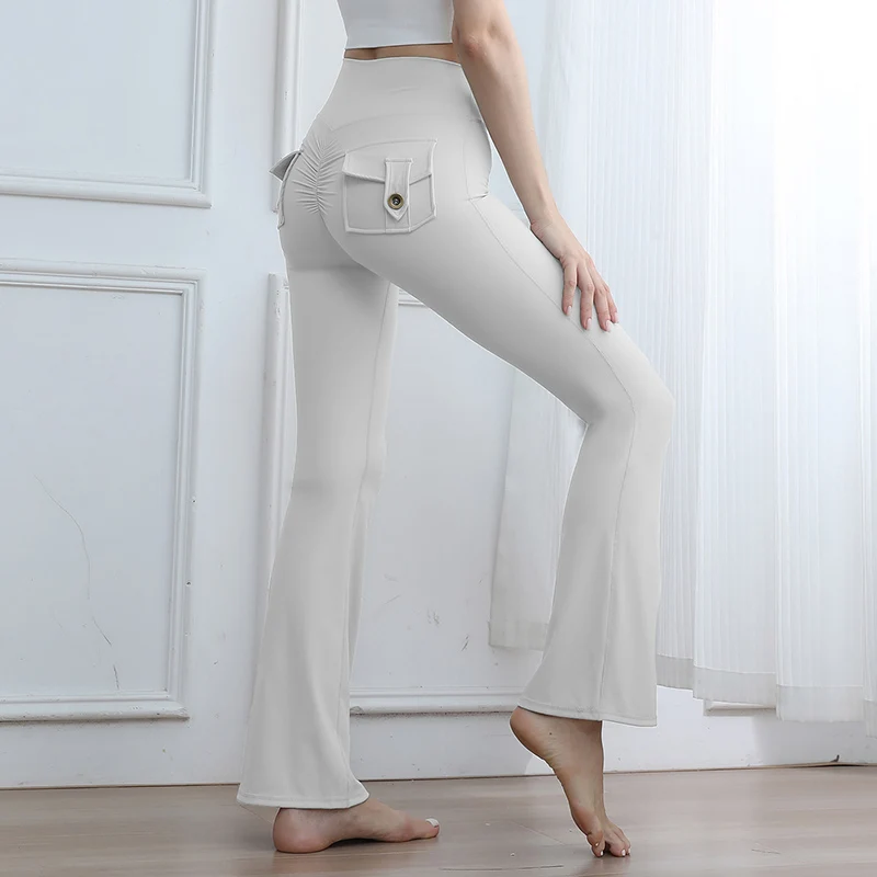 المرأة تمتد جيب اللياقة البدنية تشغيل طماق مثير الورك رفع متوهج اليوغا السراويل ربيع الخريف عارضة الرياضة التجفيف السريع السراويل #3