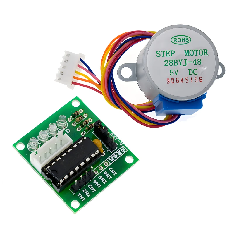 1Set 28BYJ-48-5V 4 phase Stepper Motor+ Driver Board ULN2003 for Arduino 1 x Stepper motor +1x ULN2003 Driver board