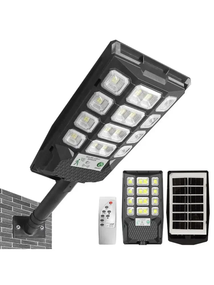 2 Stück Wasserdichte Bewegungssensor-Solarleuchten, LED Superhelle Außen-Solarlampen für Garten, Hof und Garage