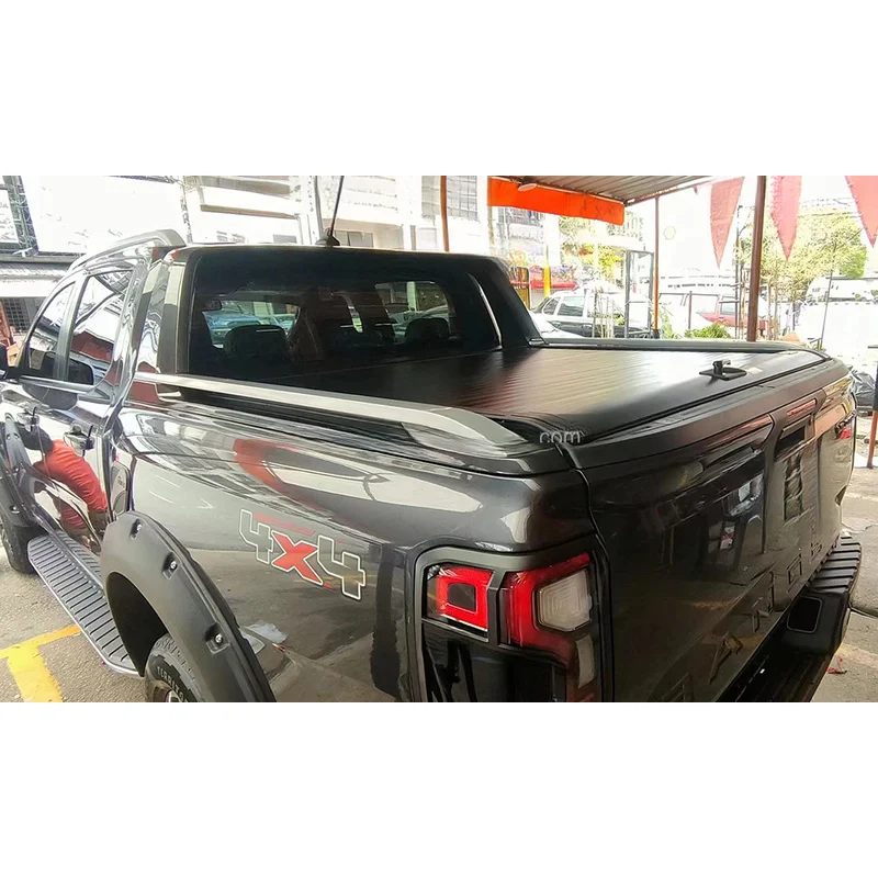 Auto Parts Heavy Duty Aluminum Retractable Tonneau Cover Waterproof Lockable 4x4 Off-Road Tuning for Ranger T9 Pickup