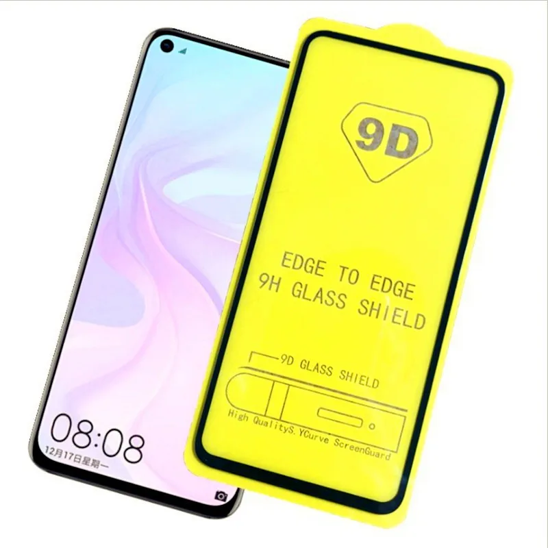 50Pcs/Lot 9D Screen Protector Tempered Glass for Samsung S10Lite Note 10 Protective Glass for A21 A31 A41 A51 A71 A1 A12 A13 M02