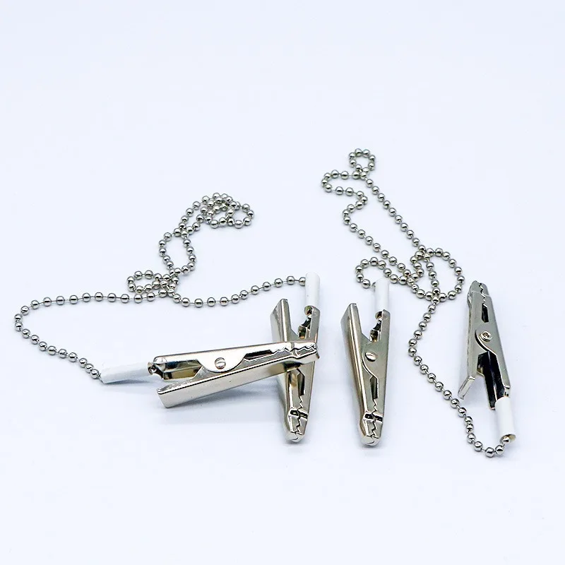 

Стоматологическая железная цепочка для шарфа, фартук, одноразовая прокладка, специальная железная цепочка, папка для фотографий, гибкий крокодиловый двуглавый зажим, ABS