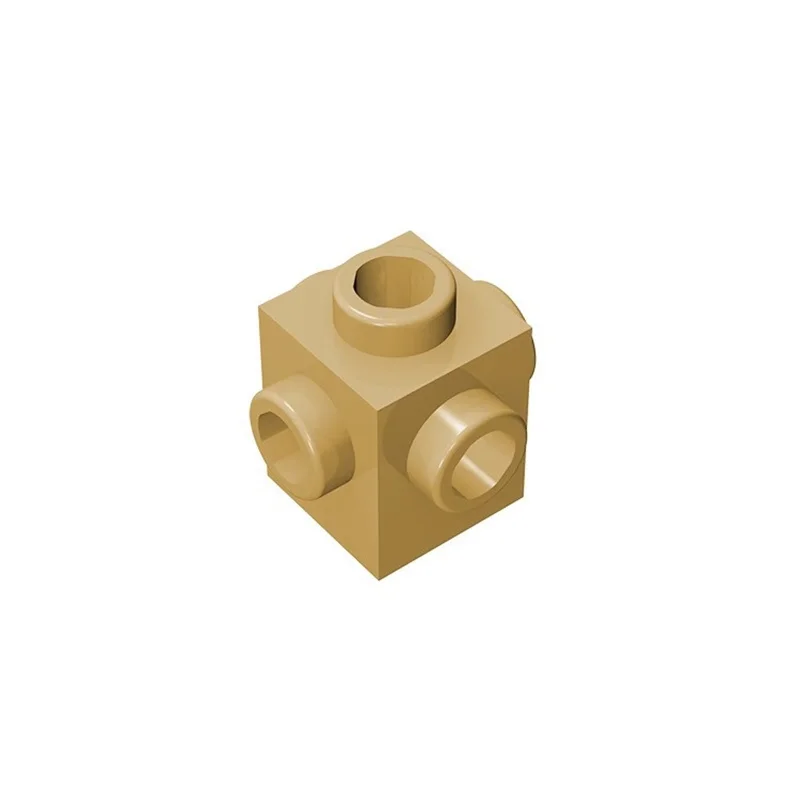 50 Stück 4733 Modifizierte 1x1-Steine mit 4-Seiten-Stiften, Modulare GBC-Spielzeugteile für Technische MOC-Bausteine – Detail 21