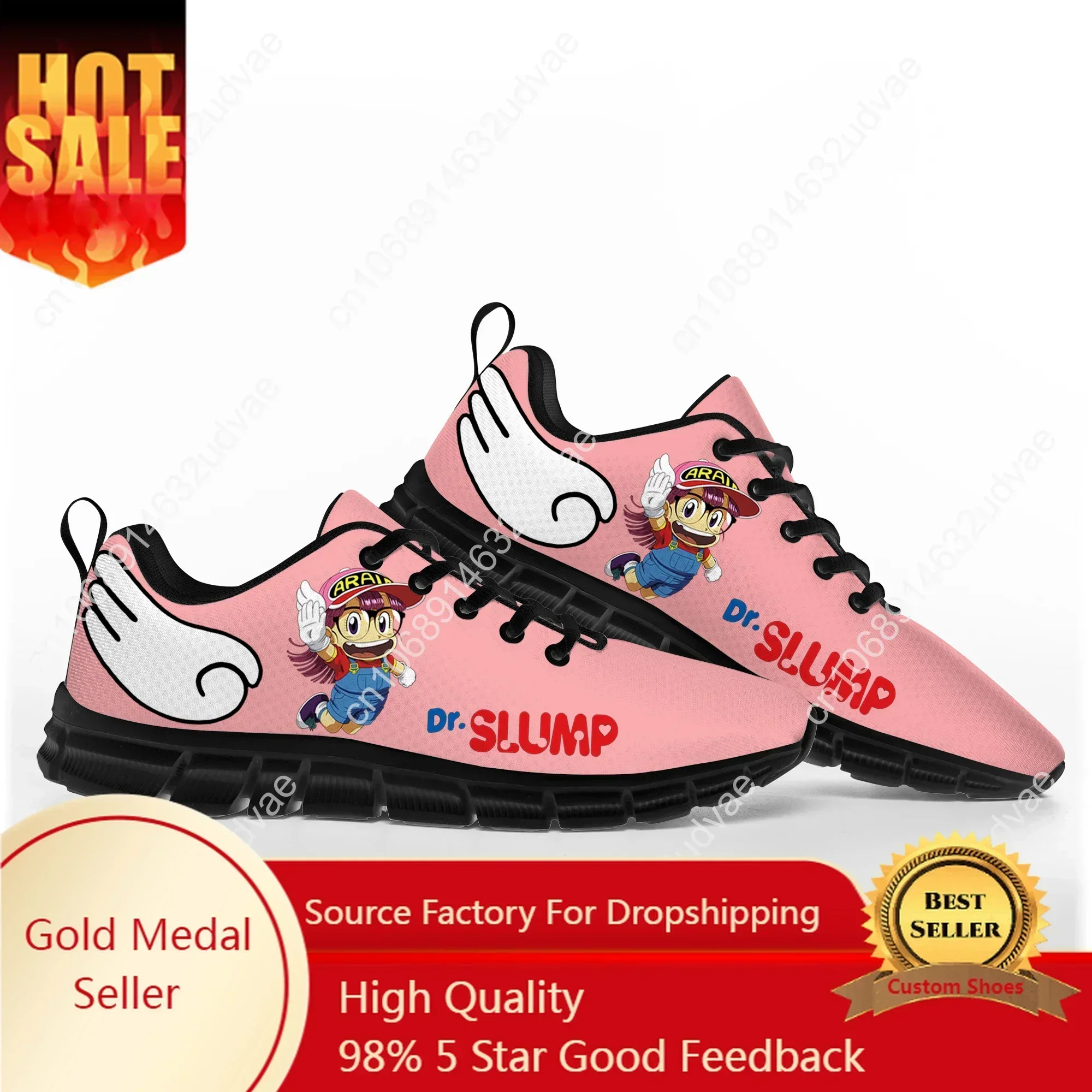 

A-Arale Dr Slump Sports Shoes Mens Womens Teenager FashionHigh Quality Sneakers Anime Manga Cartoon Custom Made Shoe