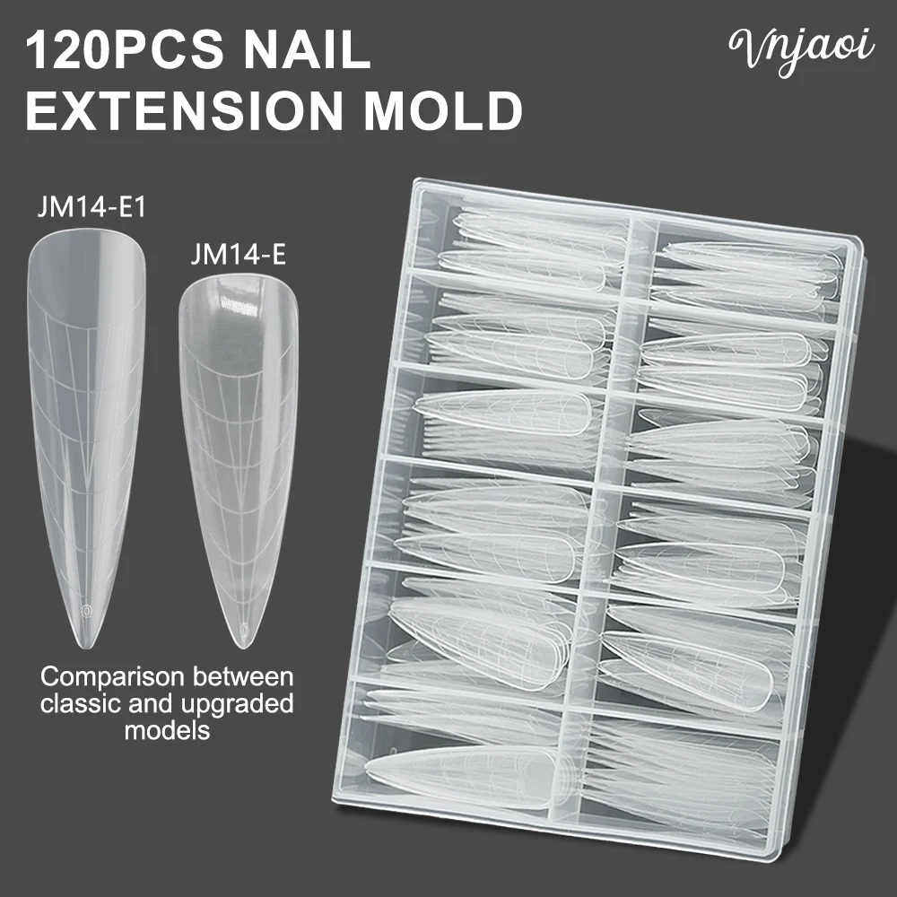 120Pcs/Box Professional Reuse Nail Tips  Fake Finger Gel Polish Quick False Nails Tip Manicure Tools Nail Art Vnjaoi