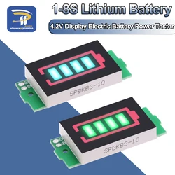 1S 2S 3S 4S 6S 7S serie 8S modulo indicatore di capacità della batteria al litio Display Tester di alimentazione della batteria del veicolo elettrico Li-po Li-ion