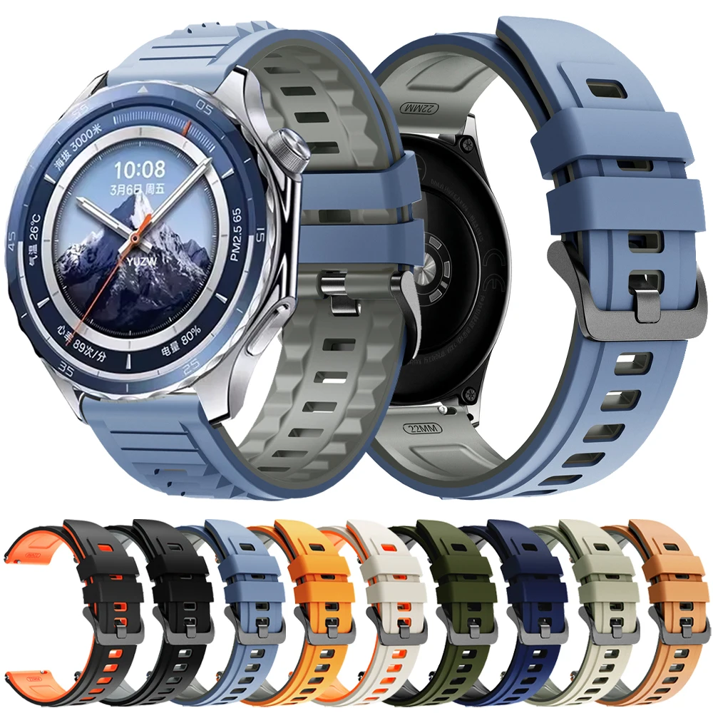 Sport Silicone Strap For OnePlus Watch 3 2R 2 46mm Replacement Wristband For OPPO Watch X X2/Watch 4 Pro 22mm Soft Bracelet Belt